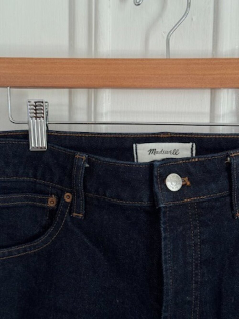 Madewell Curvy Jules Slim-Straight Jean in Rinse Wash, size 27 - Picture 7 of 12